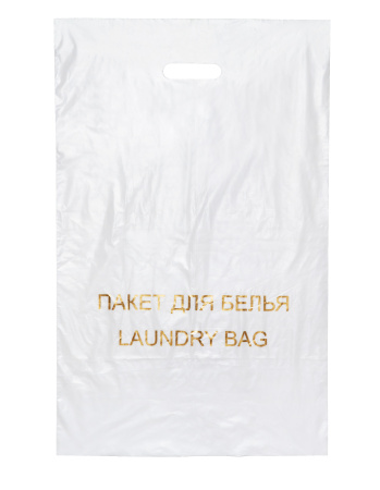  Пакет для белья «Laundry bag» с вырубной ручкой 60*40, 35 мкм