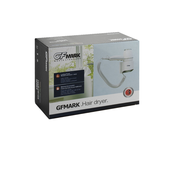 Фен для волос 1800 Вт. супермощный, профи, с торцевым креплением - GFmark