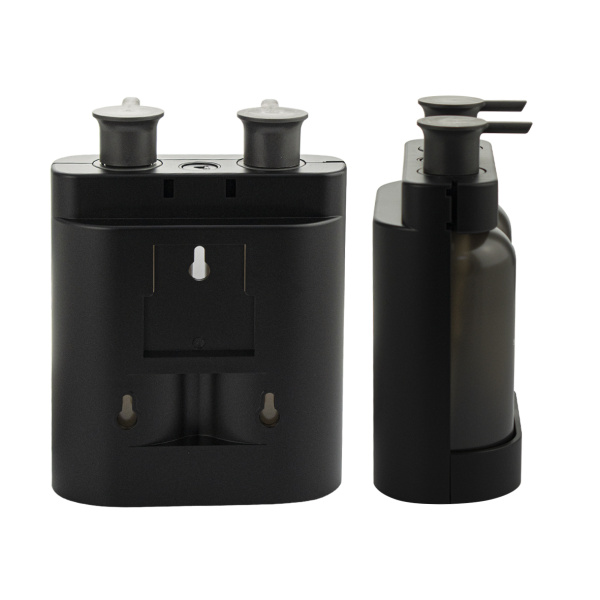 GFmark - Дозатор для жидкого мыла, антивандальный, двойной ( 2 х 380 мл ), из высокопрочного АБС пла