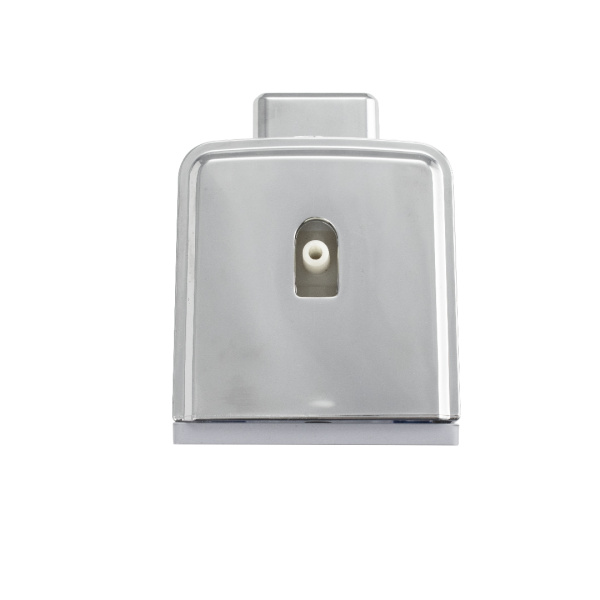 Дозатор жидкого мыла, пластиковый, хромированный, квадратный, 250 мл