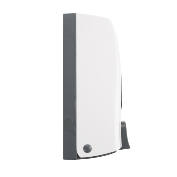 Дозатор жидкого МЫЛА, универсальный, пластиковый, БЕЛЫЙ, большой, с глазком - капля, 1000 мл