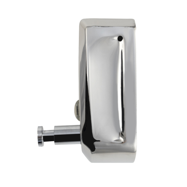 Дозатор жидкого мыла настенный, металлический, с глазком, из нержавеющей стали марки 304, на 500 мл