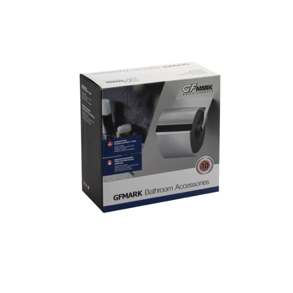 GFmark - Держатель туалетной бумаги с экраном, из нержавеющей стали 80003