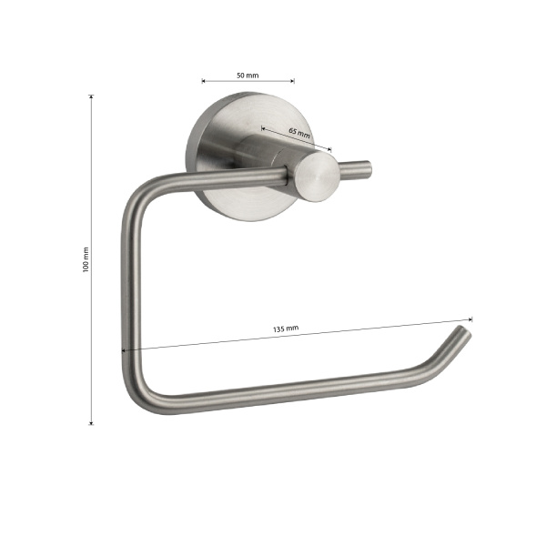 GFmark - Держатель туалетной бумаги, полотенца без экрана, из нержавеющей стали 80002