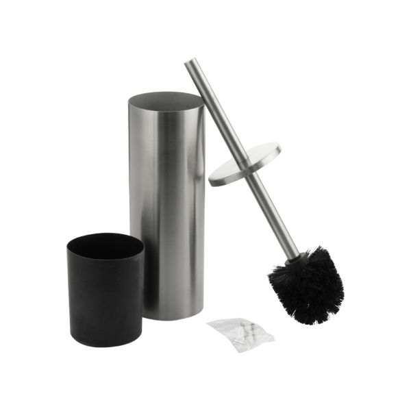 GFmark - Ёрш для унитаза круглый, напольный, АНТИВАНДАЛЬНЫЙ, из нержавеющей стали марки SUS 304 8016