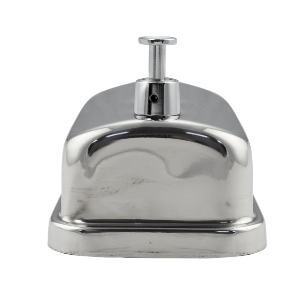 Дозатор для жидкого мыла 500 мл, настенный, с глазком, из нержавеющей стали марки 304, цвет ХРОМ.