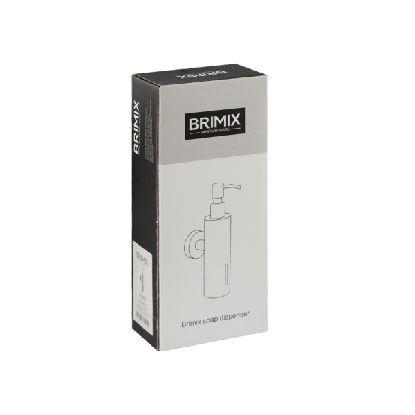 Дозатор для жидкого мыла настенный, антивандальный, 250 мл, цилиндрический корпус