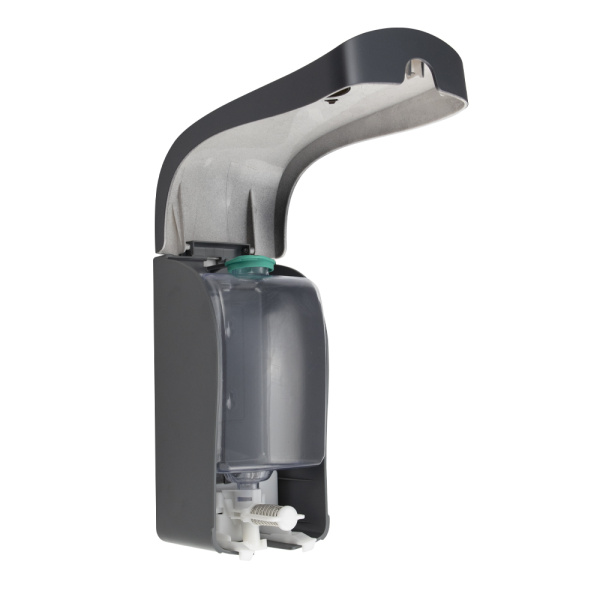 Дозатор жидкого МЫЛА, универсальный, пластиковый, 1000 мл, цвет ЧЁРНЫЙ.