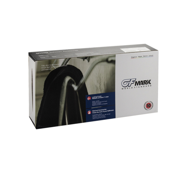 GFmark - Держатель полотенца поворотный, большой, тройной, с двойным креплением, из нержавеющей стал