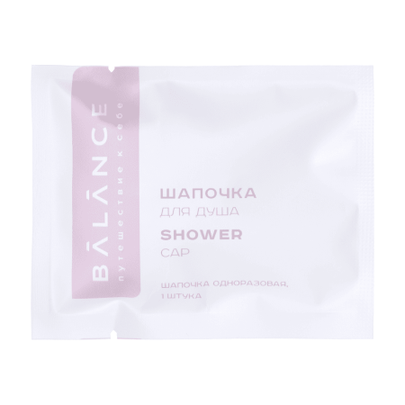 Шапочка для душа, упак. каменная бумага «Balance» / Shower cap