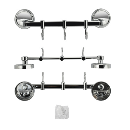 Вешалка с тремя подвижными крючками, прямая