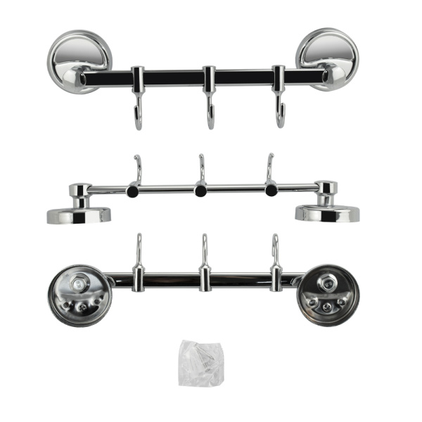 Вешалка с тремя подвижными крючками, прямая