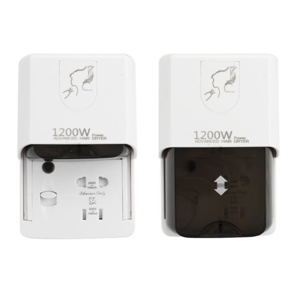 Фен для волос 1200 Вт. профи, с розеткой, в ванную комнату - GFmark