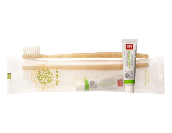 Зубной набор, матовый пакет «Greenery»  / Dental kit