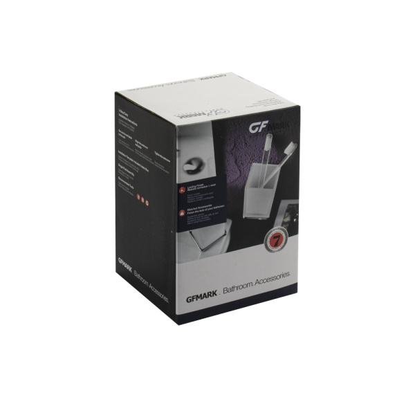 GFmark - Стакан + стакан с креплением к стене, из нержавеющей стали 80160