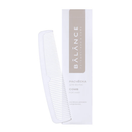  Расчёска, упак. каменная бумага с клапаном «Balance» / Hairbrush
