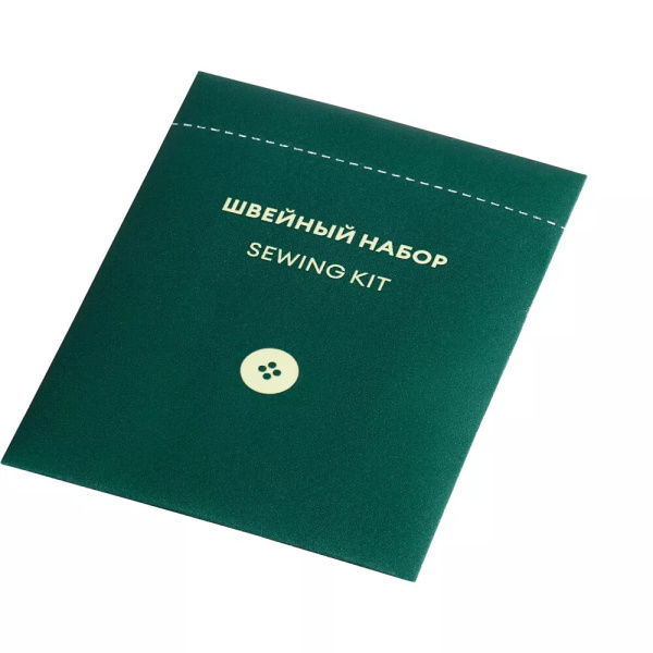 Швейный набор, упак кам. бумага «No Name» зеленый / Sewing kit