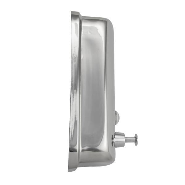 Дозатор для жидкого мыла 1000 мл, настенный, с глазком, из нержавеющей стали марки 304, цвет ХРОМ.