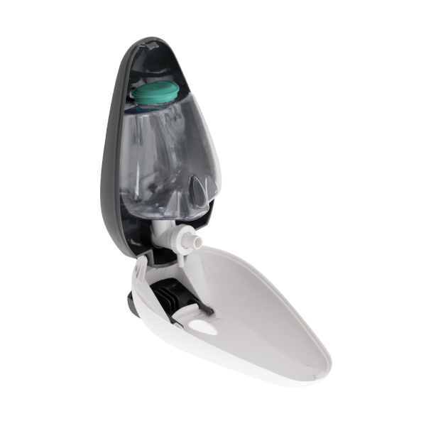 Дозатор жидкого МЫЛА, универсальный, пластиковый, БЕЛЫЙ, с глазком - капля, 400 мл