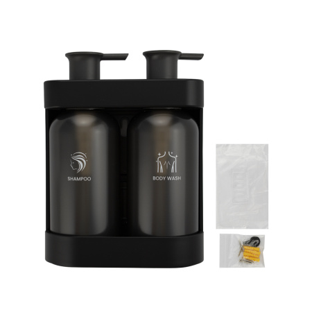 GFmark - Дозатор для жидкого мыла, антивандальный, двойной ( 2 х 380 мл ), из высокопрочного АБС пла