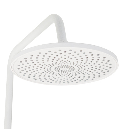 BRIMIX - Смеситель + стойка душевая "тропический душ" с двумя лейками, с длинным изливом, корпус мат