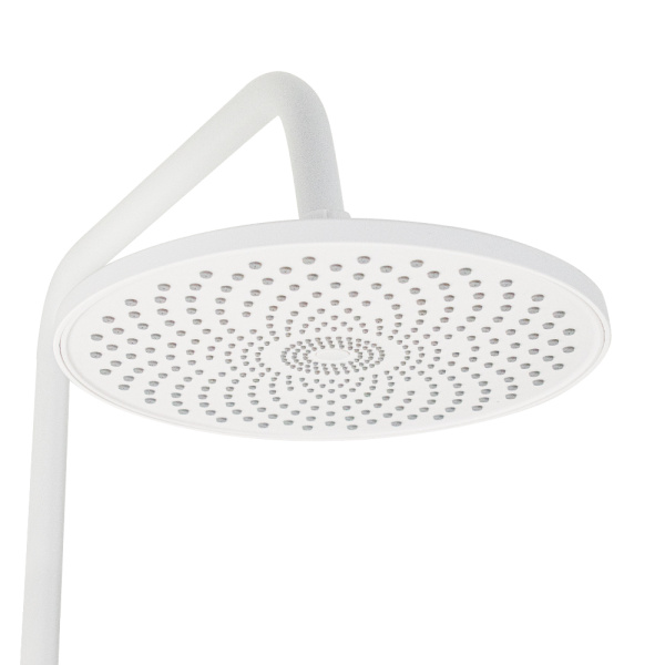 BRIMIX - Смеситель + стойка душевая "тропический душ" с двумя лейками, с длинным изливом, корпус мат