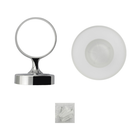 Мыльница стеклянная с креплением к стене