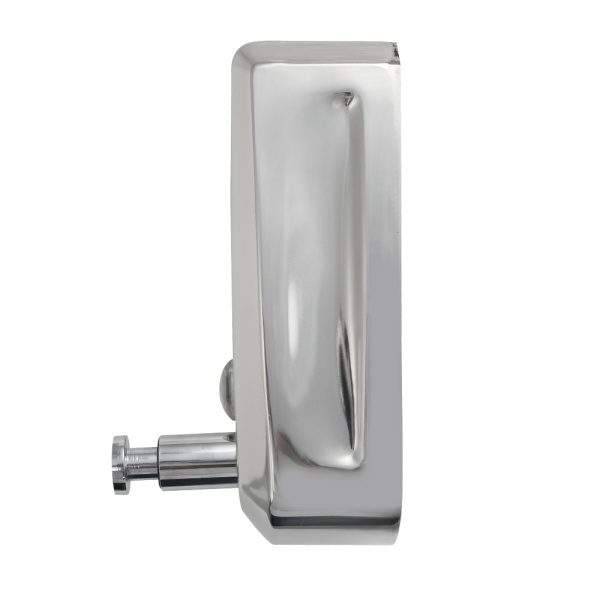 Дозатор жидкого мыла настенный, металлический, с глазком, из нержавеющей стали марки 201, на 800 мл,