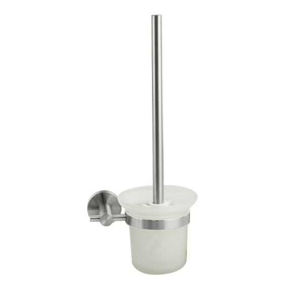 GFmark - Ёрш для унитаза, стеклянный, с креплением к стене, из нержавеющей стали 80162