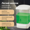  Дозатор для жидкого мыла LAIMA, НАЛИВНОЙ, 1 л, белый, ABS-пластик, 601794