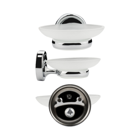 Мыльница стеклянная с креплением к стене