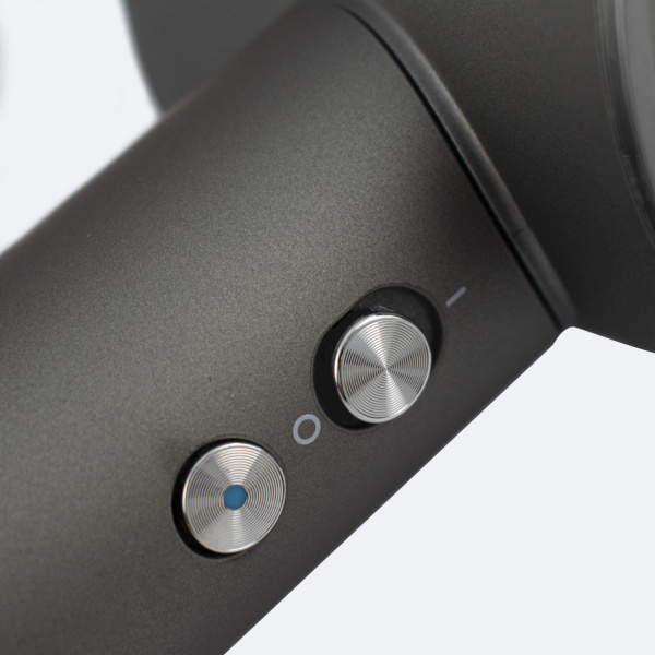 Фен для волос 1600 Вт. в ванную комнату настенный, цвет: Графит, кронштейн в комплекте - GFmark