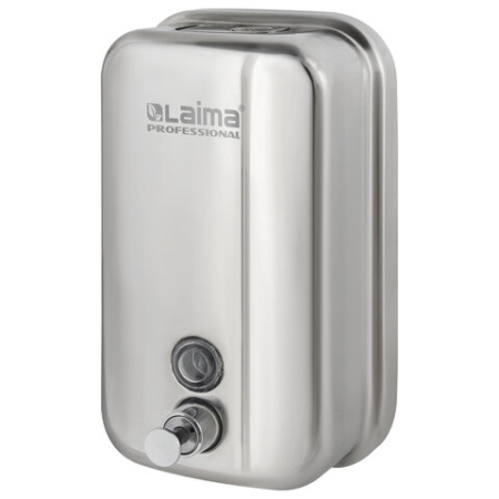  Дозатор для жидкого мыла LAIMA PROFESSIONAL INOX (гарантия 3 года), 1 л, нержавеющая сталь, зеркальный, 605393